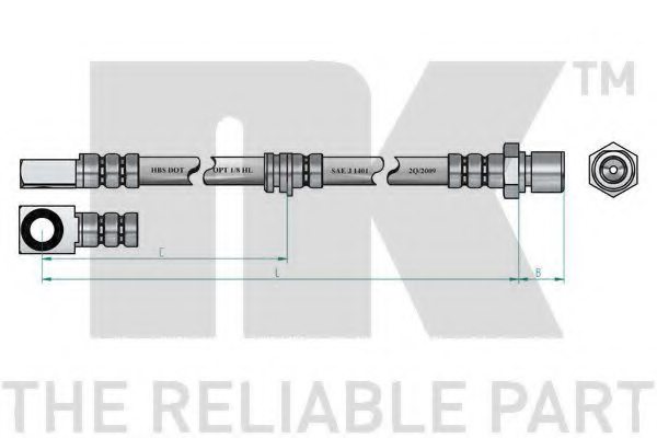 NK 853654 Brake Hose